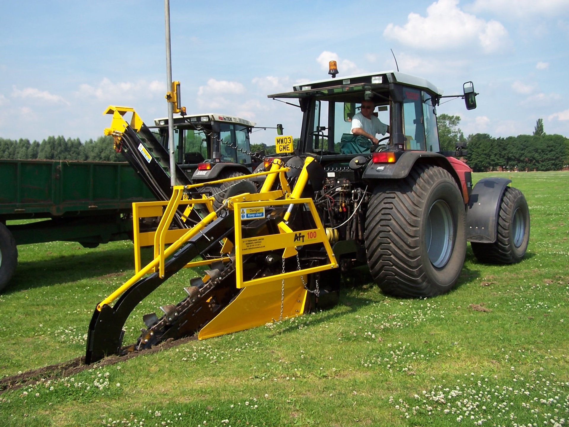 Tractor mounted trencher AFT - 100